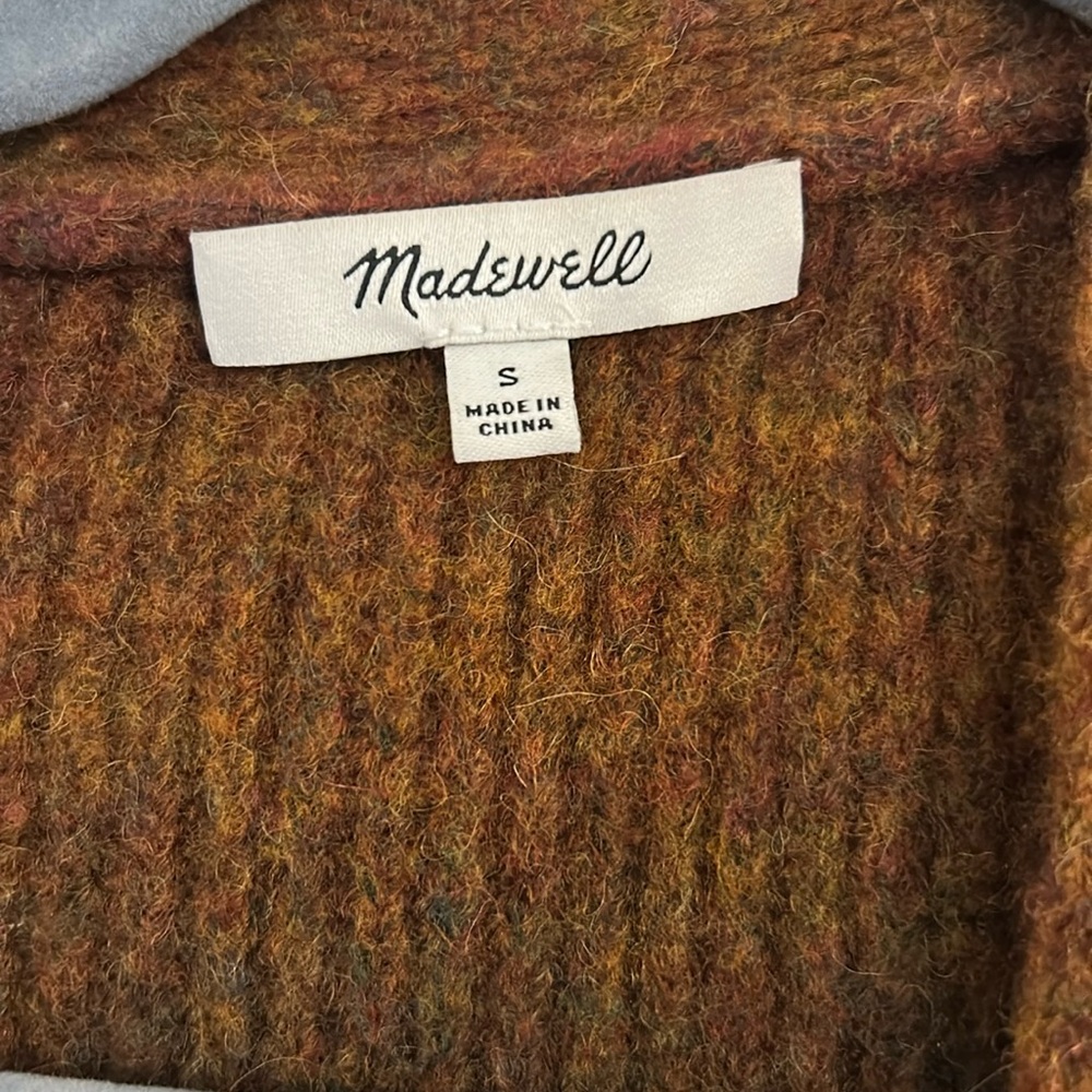 Madewell Brown Multi Ribbed Button-Front Cardigan - image 2